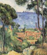 Vue sur I Estaque et le chateau d'lf Paul Cezanne